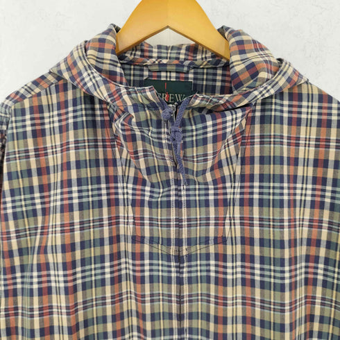 ジェイクルー J.CREW 90s 巨人タグ チェック コットン アノラックパーカー メンズ S