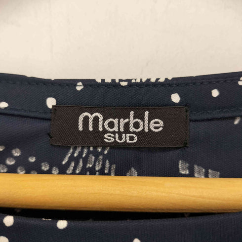 マーブルシュッド Marble Sud オーロラプリント 長袖 カットソー レディース