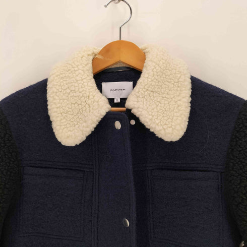 カルヴェン CARVEN ウールランチジャケット レディース 36