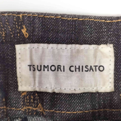 ツモリチサト TSUMORI CHISATO テーパード カーブデニムパンツ Y2K レディース JPN:2