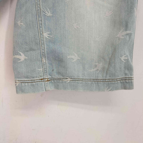ツモリチサト TSUMORI CHISATO ツバメ柄 ハーフ デニムパンツ レディース JPN:2
