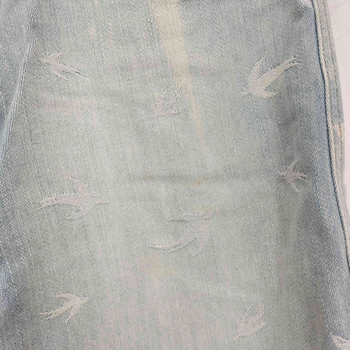 ツモリチサト TSUMORI CHISATO ツバメ柄 ハーフ デニムパンツ レディース JPN:2