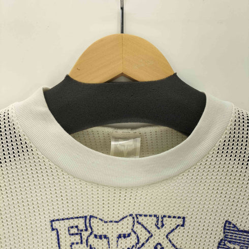 フォックスレーシング FOX RACING 90s USA製 メッシュ ロンT レーシング プリント 長袖 カットソー メンズ import:M