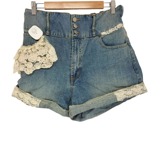 somari imagination レースデザインデニムショートパンツ レディース JPN:M
