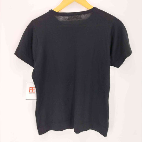 COSH カシミヤ100% 半袖クルーネックニット elegance レディース LL