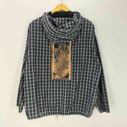 Painted Pony ペインテッド ポニー 90s USA製 刺繍 アノラック パーカー チェック メンズ import:S