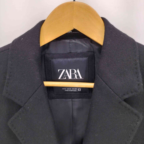 ザラ ZARA イタリアン ウール ブレンド チェスターコート メンズ import:S