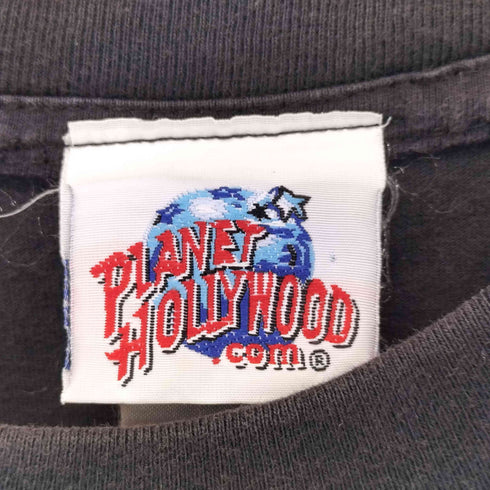 プラネットハリウッド PLANET HOLLYWOOD 90s 両面プリント 半袖クルーネックTシャツ メンズ S