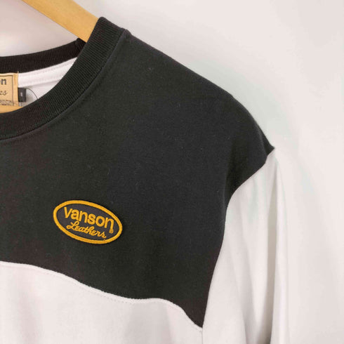 バンソン VANSON ナンバリングプリント 七分丈 フットボールTシャツ メンズ import:M