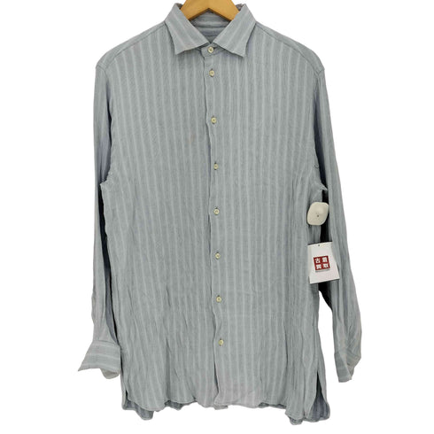 ジョルジオアルマーニ Giorgio Armani 80s-90s レーヨン混 ストライプシャツ メンズ 39