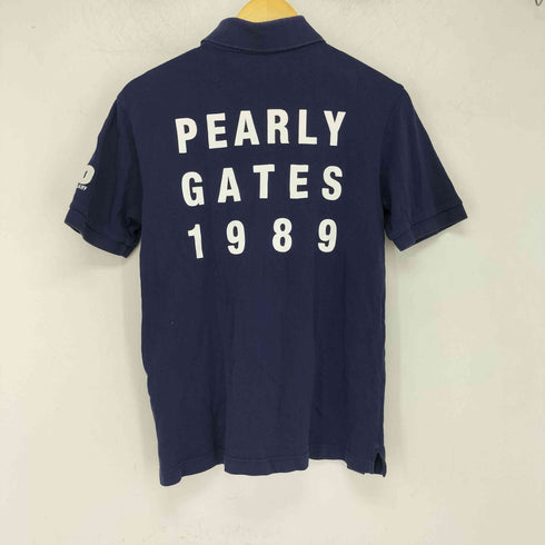 パーリーゲイツ PEARLY GATES 20th ロゴ パッチワーク ポロシャツ メンズ JPN:4