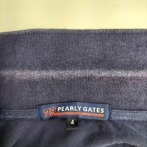 パーリーゲイツ PEARLY GATES 20th ロゴ パッチワーク ポロシャツ メンズ JPN:4