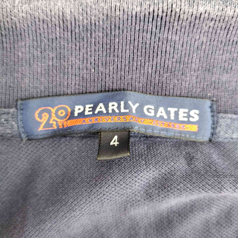 パーリーゲイツ PEARLY GATES 20th ロゴ パッチワーク ポロシャツ メンズ JPN:4