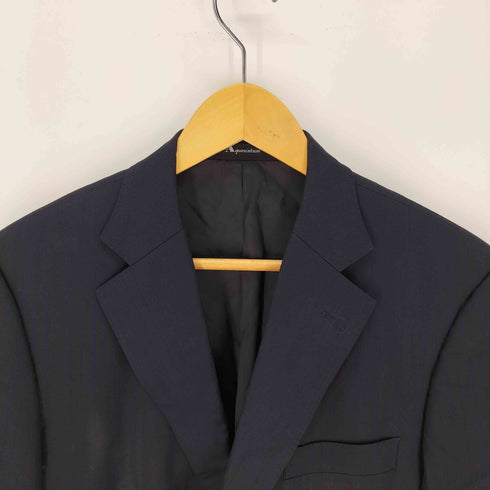 アクアスキュータム AQUASCUTUM 2B ストライプ テーラードジャケット メンズ