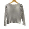 プチバトー PETIT BATEAU ボートネック サイドボタン バスクシャツ レディース import:S