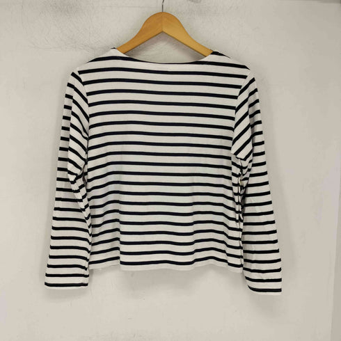 プチバトー PETIT BATEAU ボートネック サイドボタン バスクシャツ レディース import:S