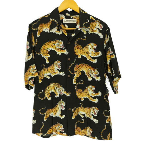 ワコマリア WACKO MARIA THE GUILTY PARTIES TIM LEHI コラボ 24SS HAWAIIAN S/S SHIRT 虎 レーヨン100% アロハシャツ メンズ import:S