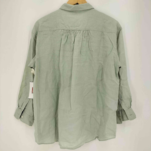 ユナイテッドアローズグリーンレーベルリラクシング UNITED ARROWS green label relaxing Kortrijk Linnen リネン 長袖シャツ レディース JPN:40