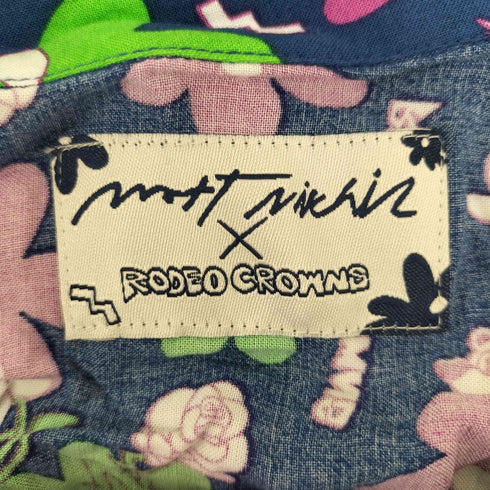 ロデオクラウンズ RODEO CROWNS 0528 MATT FLOWER シャツ セットアップ レディース FREE