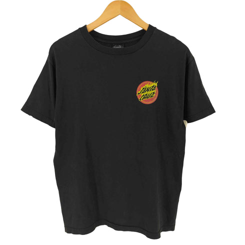 サンタクルズ SANTA CRUZ メキシコ製 両面プリント フレイムロゴ クルーネック 半袖 Tシャツ メンズ M