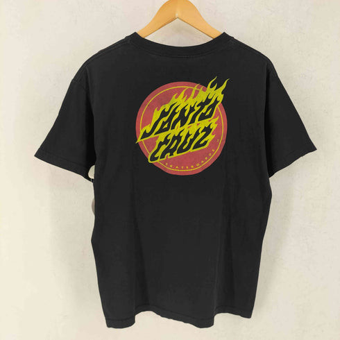 サンタクルズ SANTA CRUZ メキシコ製 両面プリント フレイムロゴ クルーネック 半袖 Tシャツ メンズ M