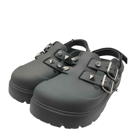クロックス crocs 26SS Loaferette Star Studded Clog Carbon ローファレット スター スタッズ クロッグ レディース JPN:24