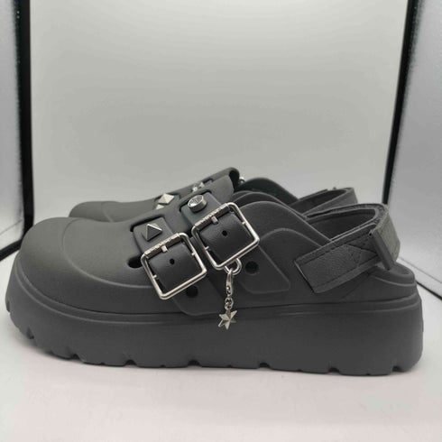 クロックス crocs 26SS Loaferette Star Studded Clog Carbon ローファレット スター スタッズ クロッグ レディース JPN:24