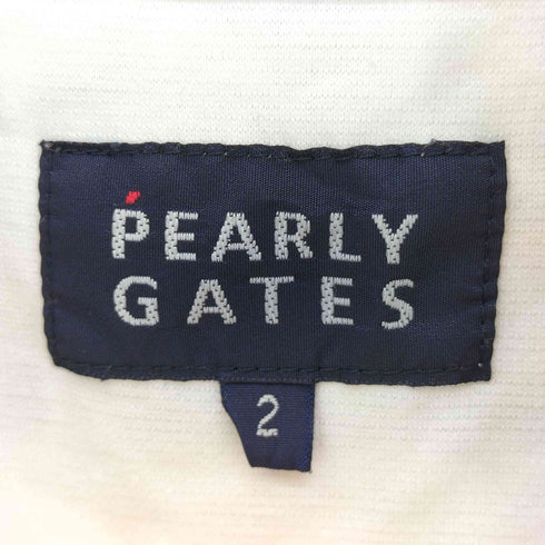 パーリーゲイツ PEARLY GATES リボン柄 フロントポケット シャツ ワンピース レディース 2