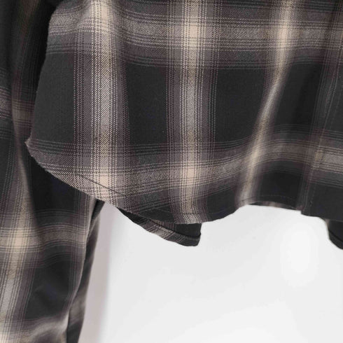 リリーブラウン Lily Brown チェック柄 ボタンダウンクロップドシャツ レディース ONE SIZE