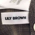 リリーブラウン Lily Brown チェック柄 ボタンダウンクロップドシャツ レディース ONE SIZE