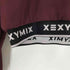 XEXYMIX ゼクシィミックス 裏起毛 ロゴバンド ハーフジップ ハイネックトレーナー レディース L