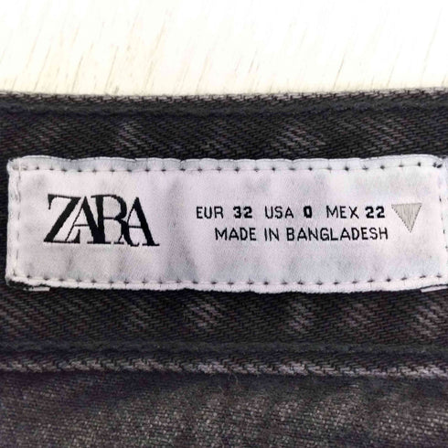 ザラ ZARA バレルバルーンフィットデニムパンツ レディース 32