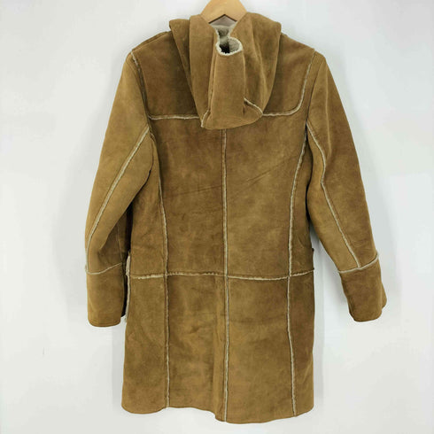 ギャップ Gap 紺タグ カーフスエード 裏地ボア ムートンコート レディース import:M