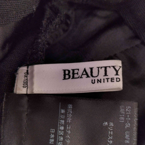 ビューティーアンドユースユナイテッドアローズ BEAUTY & YOUTH UNITED ARROWS ポリエステルタックワイドパンツ レディース M