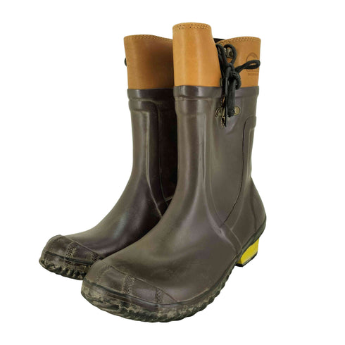 ソレル SOREL サイドレースアップ レザーアッパー レインブーツ レディース JPN:23.5