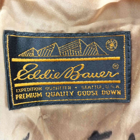 エディーバウアー Eddie Bauer 黒タグ 襟ボア グースダウンコート レディース