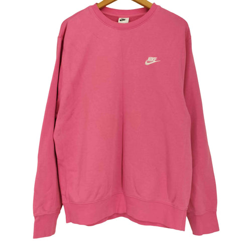 ナイキ NIKE AS M NSW CLUB CRW FT PINKSICLE/WHITE クラブ フレンチテリー クルー スウェット メンズ JPN:L