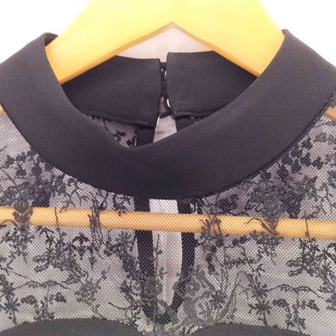 マメクロゴウチ Mame Kurogouchi 24AW Acetate Polyester Floral Lace-Collar Sleeveless Dress レディース 1