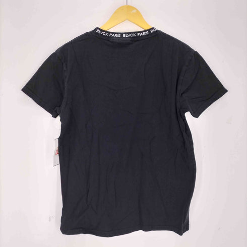 BLVCK PARIS ブラックパリ ネックロゴテープTシャツ メンズ M