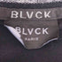 BLVCK PARIS ブラックパリ ネックロゴテープTシャツ メンズ M