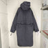 エディーバウアー Eddie Bauer 黒タグ フーデッド グースダウンコート レディース JPN:XL