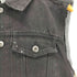Brooklyn cloth フード付きブラックデニムベスト メンズ JPN:S