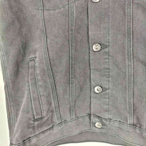 Brooklyn cloth フード付きブラックデニムベスト メンズ JPN:S