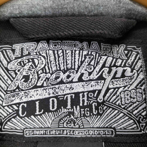 Brooklyn cloth フード付きブラックデニムベスト メンズ JPN:S