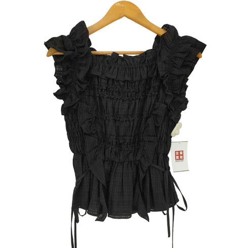 リリーブラウン Lily Brown 26ss シャーリングレイヤーフリルトップス レディース ONE SIZE