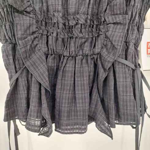 リリーブラウン Lily Brown 26ss シャーリングレイヤーフリルトップス レディース ONE SIZE