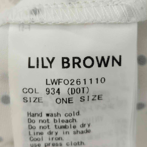 リリーブラウン Lily Brown 26ss ヴィンテージスリップサテンミニワンピース レディース ONE SIZE