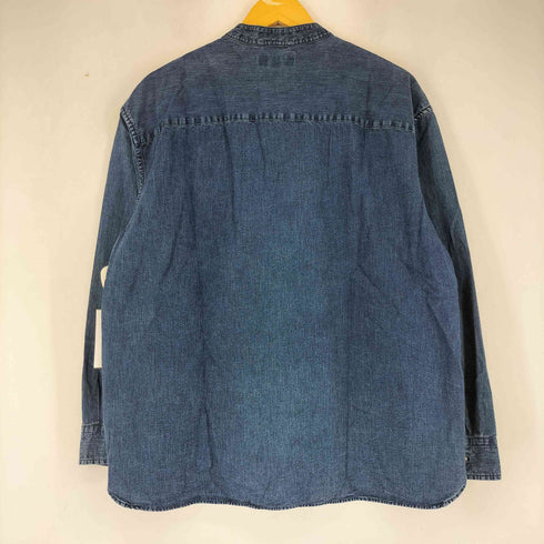 バナナリパブリック BANANA REPUBLIC バンドカラー デニムシャツ メンズ import:M