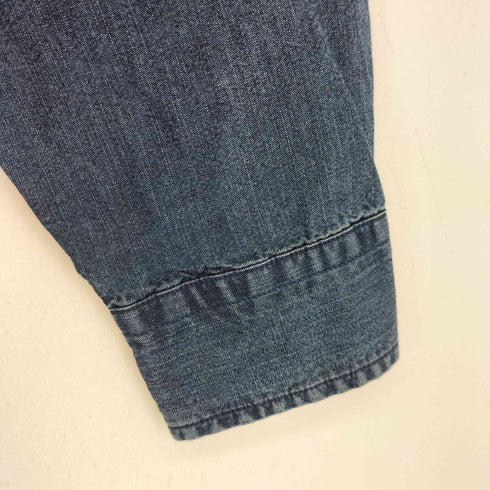 バナナリパブリック BANANA REPUBLIC バンドカラー デニムシャツ メンズ import:M