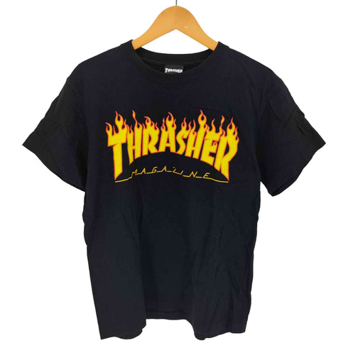スラッシャーマガジン THRASHER MAGAZINE エンブレム ロゴプリント S/S クルーネック Tシャツ メンズ import:M